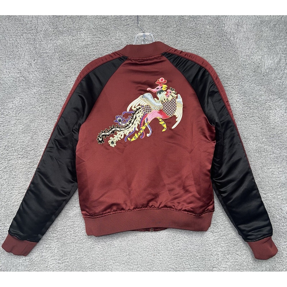Disney Her‎ Universe Mulan Jacket Women's Size S Embroidered Live Phoenix Bomber